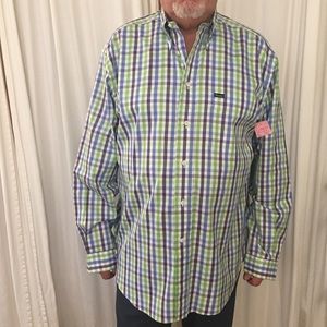 Faconnable Men’s 100% cotton shirt - XLT tall 🇫🇷 design, made in USA 🇺🇸